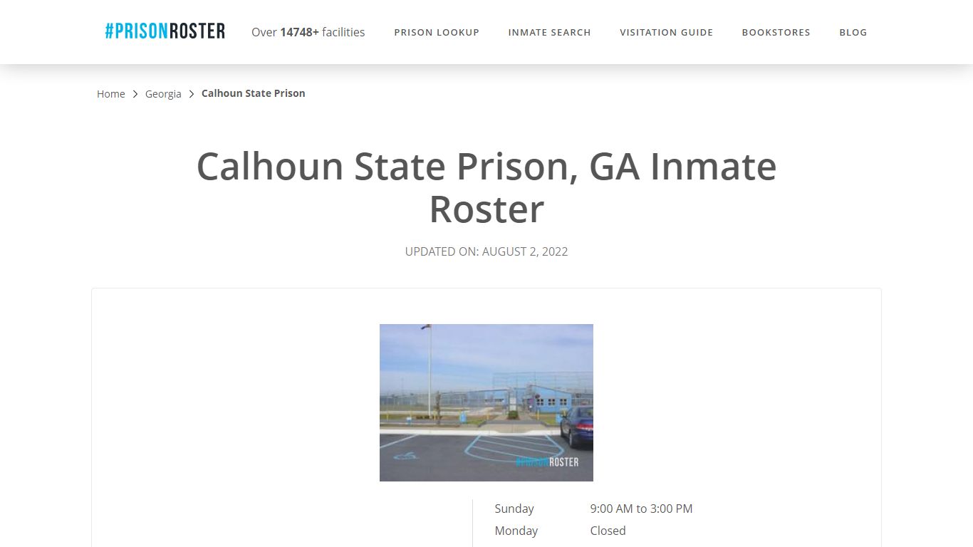 Calhoun State Prison, GA Inmate Roster - Prisonroster